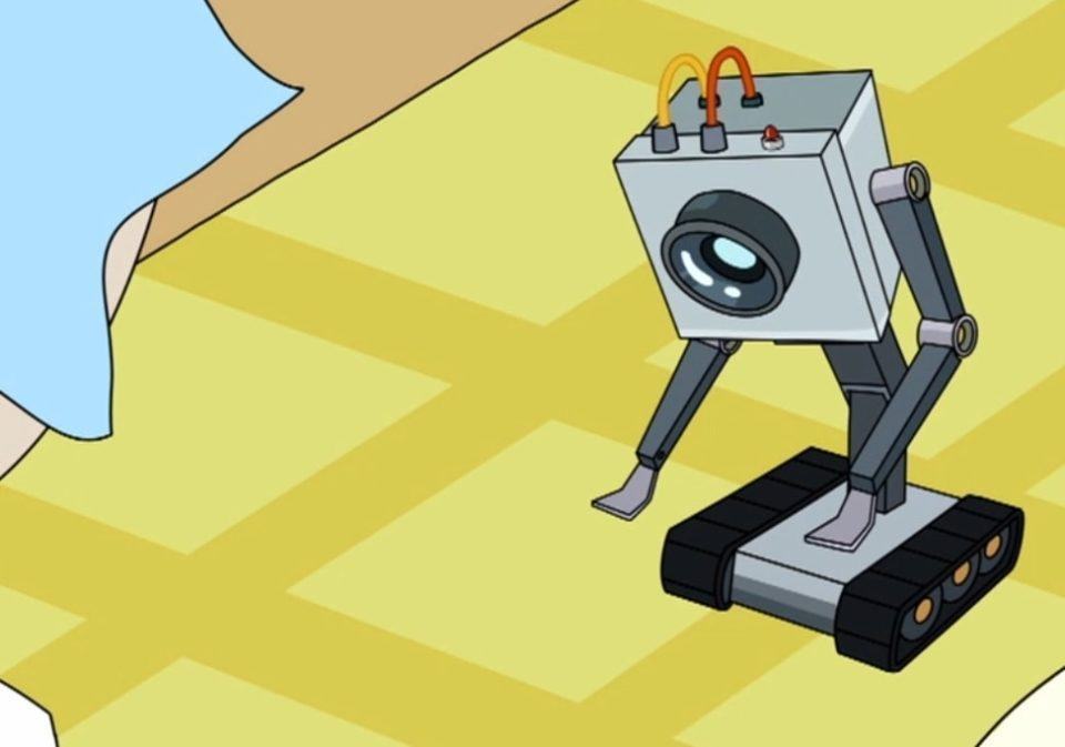 Robô passador de manteiga do desenho Ricky e Morty.