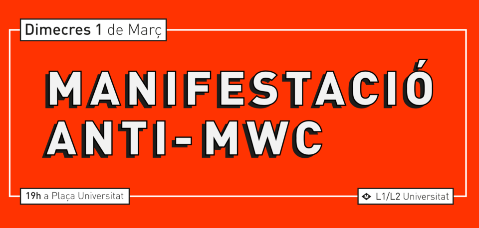 Chamada à manifestação do MWC.