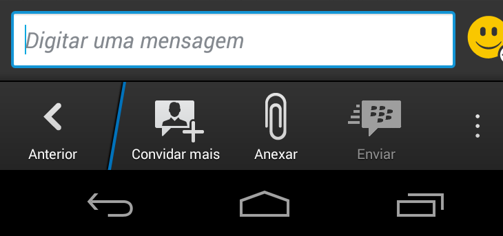 Voltar do sistema e do BBM.