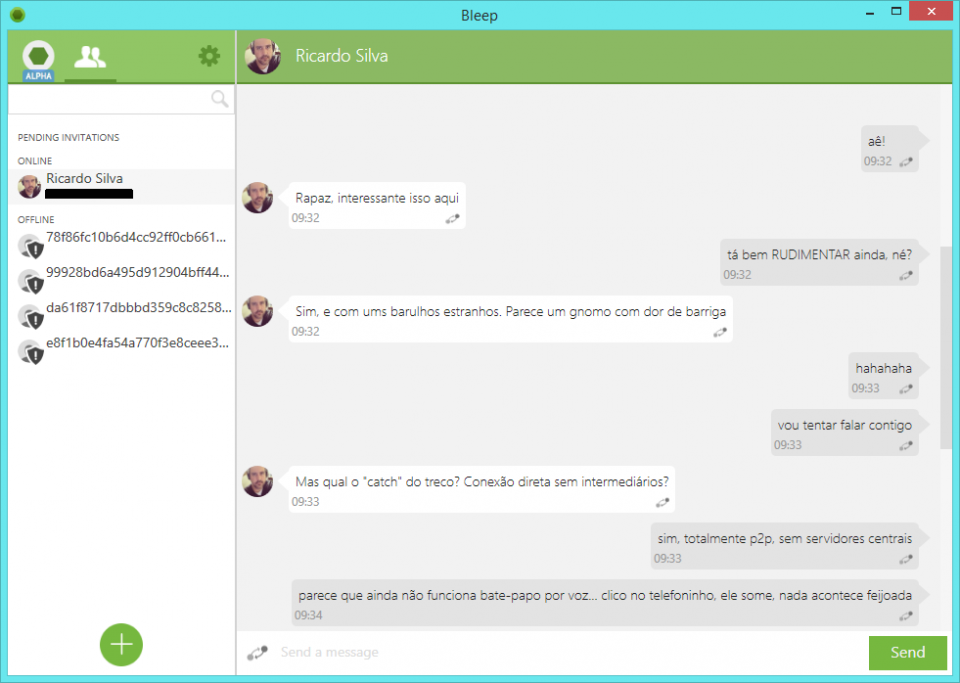 É assim que é o Bleep.