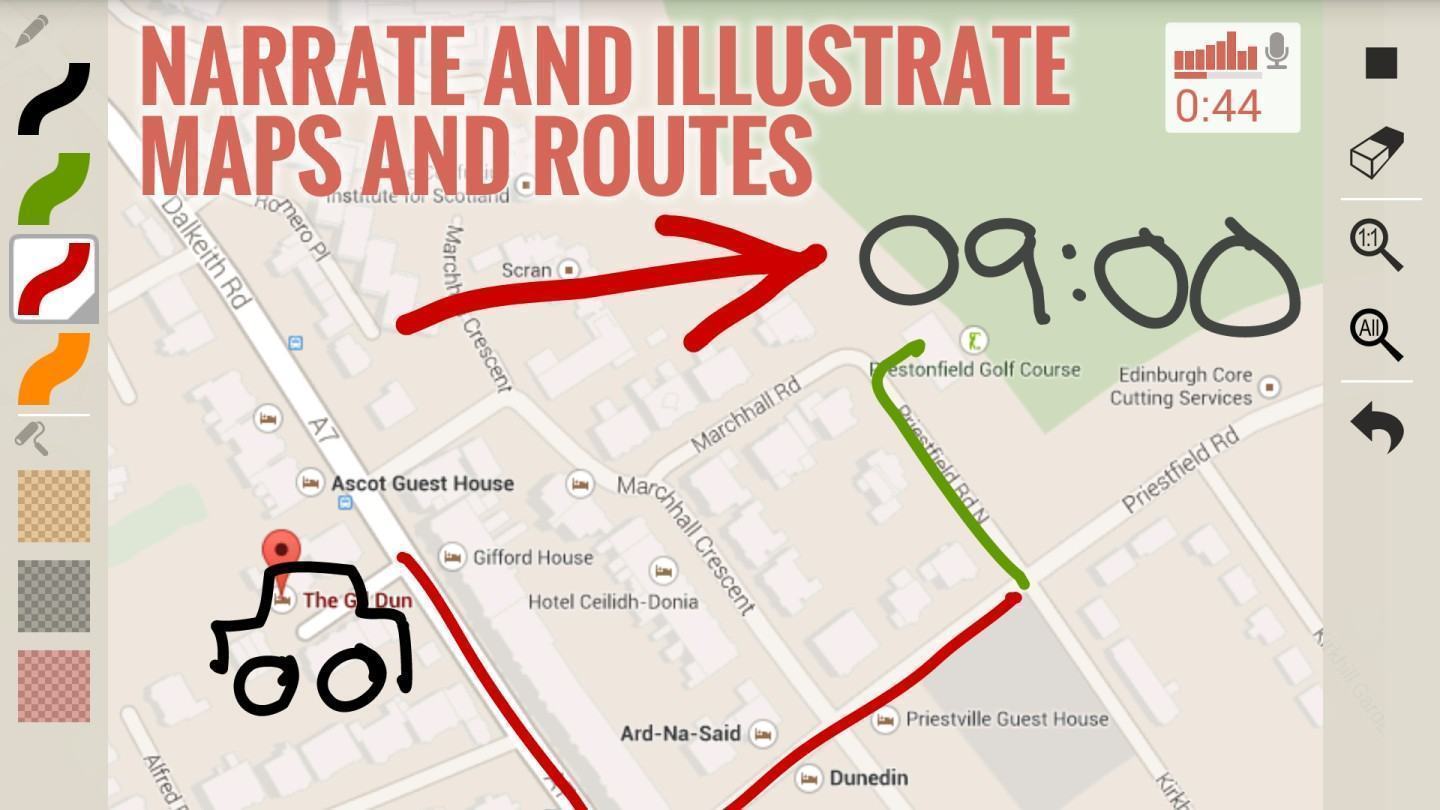 Screenshot do Clarisketch para Android.