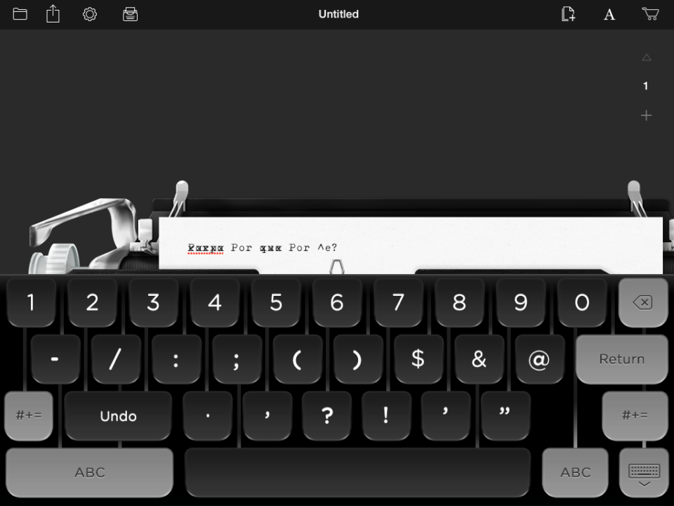 O app de máquina de escrever do Tom Hanks.