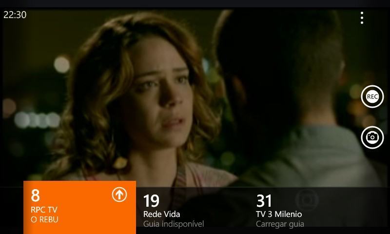 TV digital no Lumia 630.