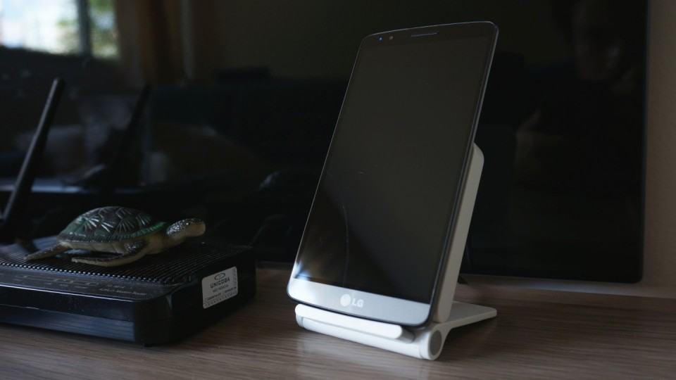 Base de recarregamento sem fio no pacote do G3.