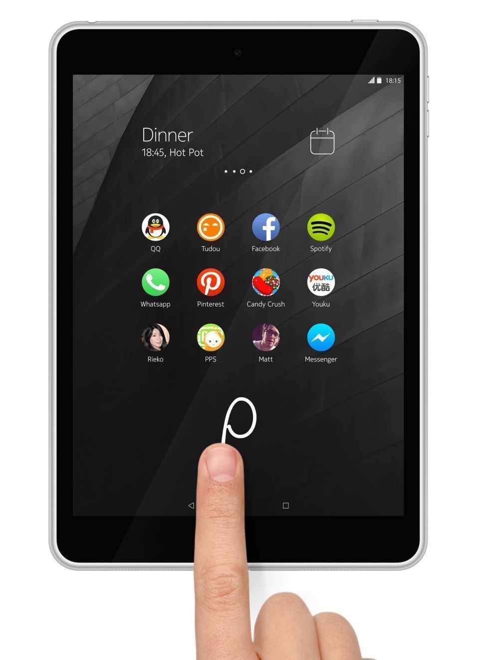 Interface personalizada Z Launcher.