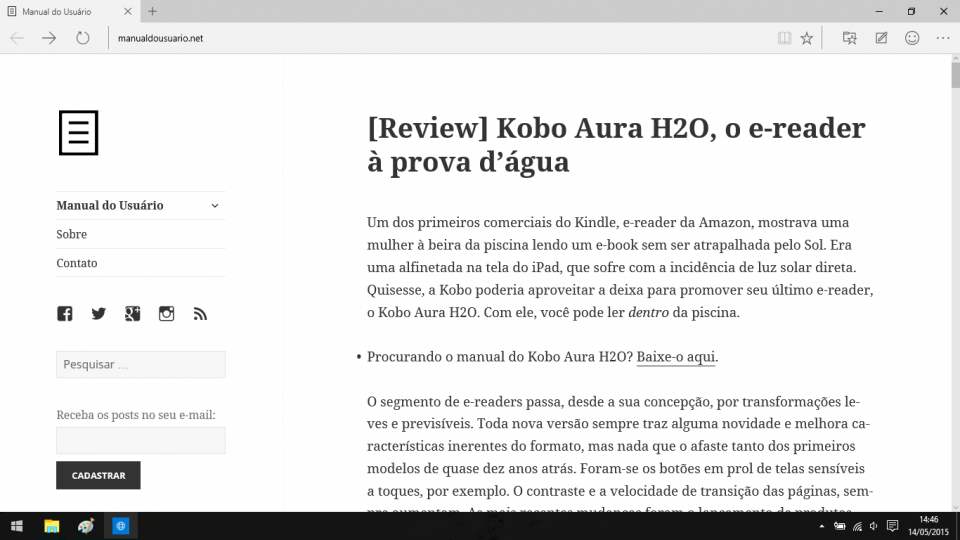 Visão geral do Edge (ou Project Spartan).