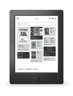 Imagem transparente do Kobo Aura H2O.