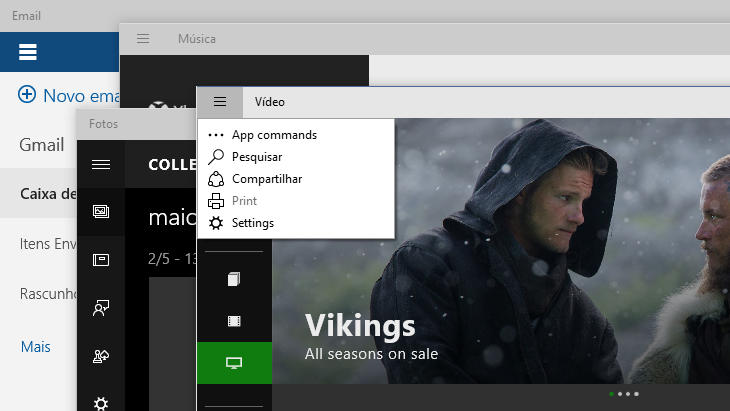 Hambúrgueres por todos os lados.
