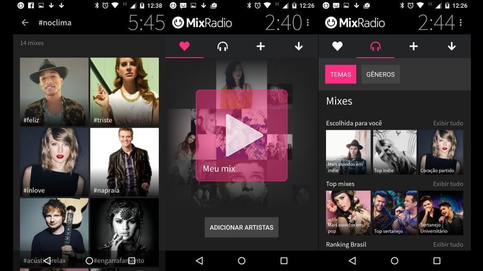 Mixes e Seu Mix, no MixRadio. Quanto Mix!