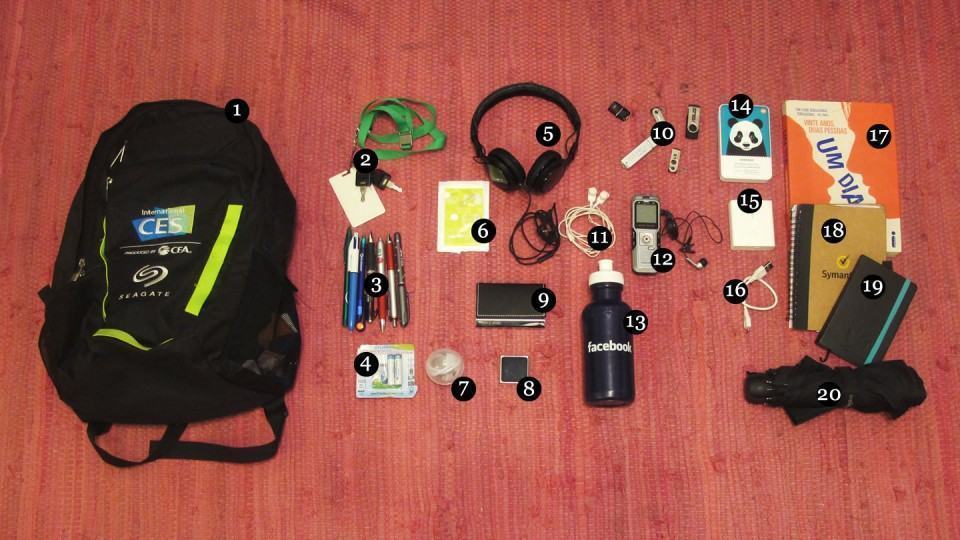 O que tem na mochila da Emily.