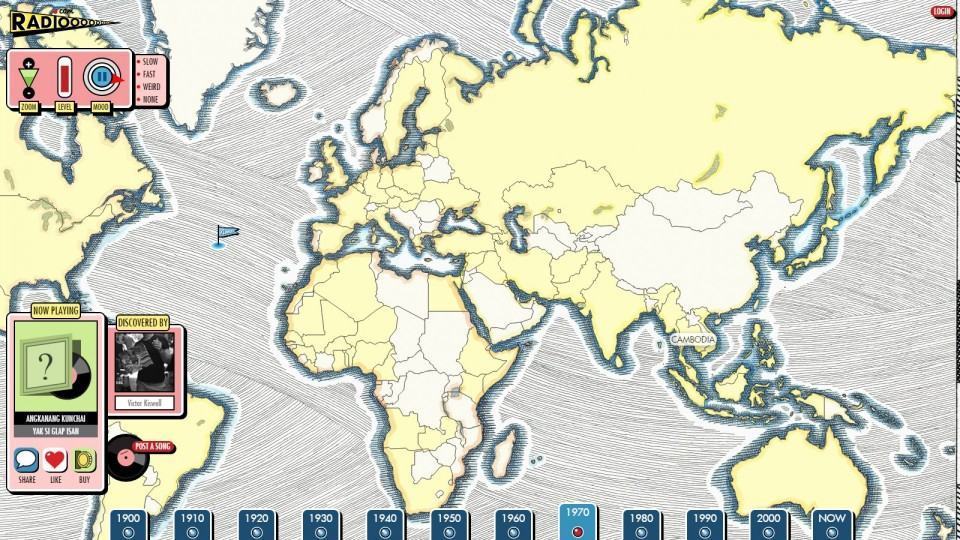 Tela padrão do Radiooooo.