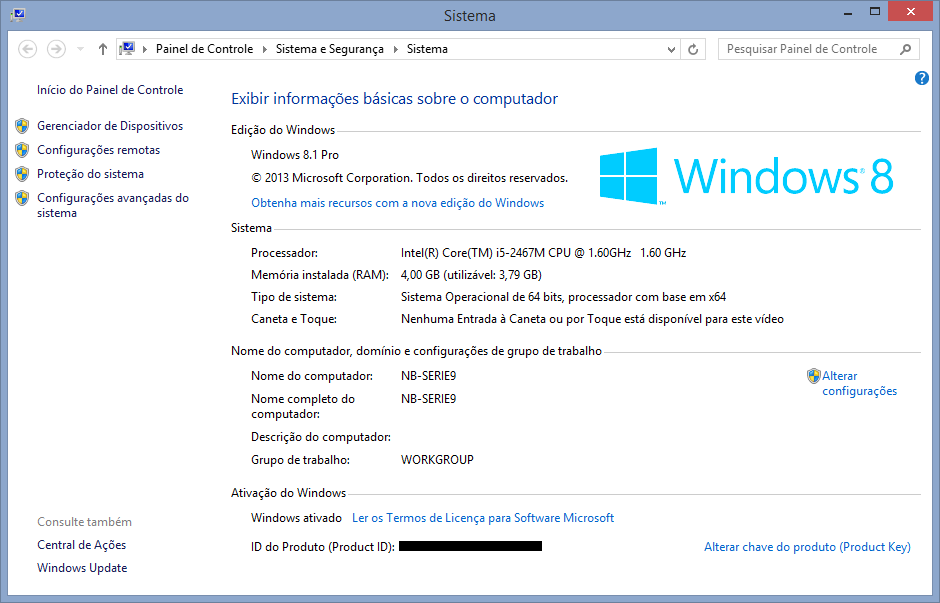 Qual versão do Windows você está usando.