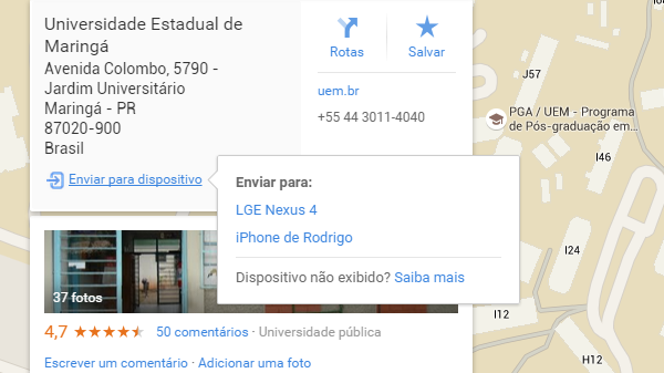 iPhone ou Android, agora os dois sistemas recebem direções do Google Maps na web.