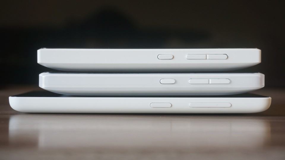 Um Lumia em cima do outro.