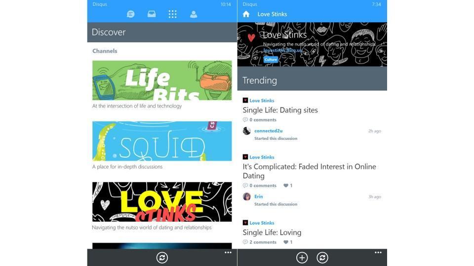 Discover: novas comunidades de assuntos interessantes.