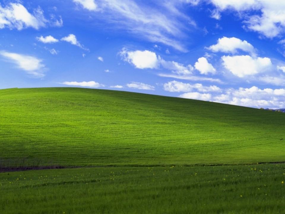 Wallpaper padrão do Windows XP.
