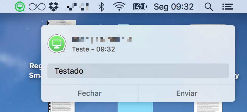 Uma das vantagens do Supertab for WhatsApp é a resposta rápida em notificações.