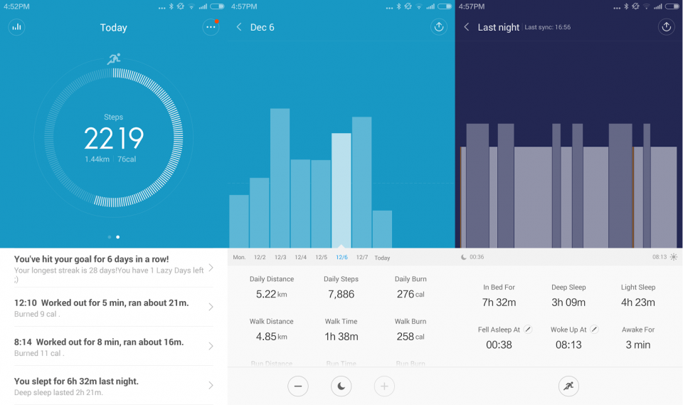 Mi Fit para Android.