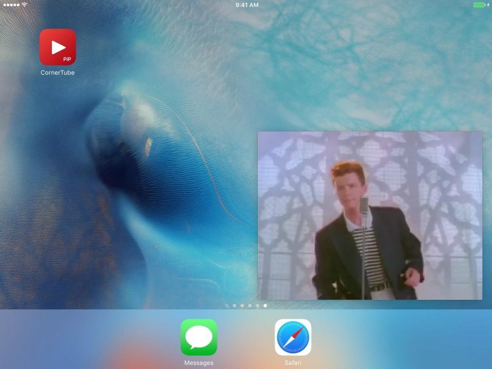 Print do CornerTube para iPad.