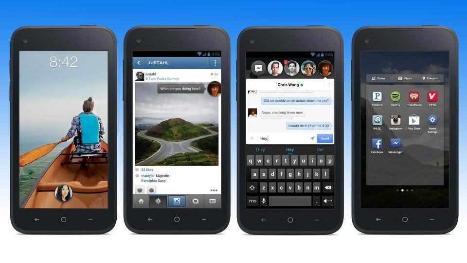 Facebook Home no Android.