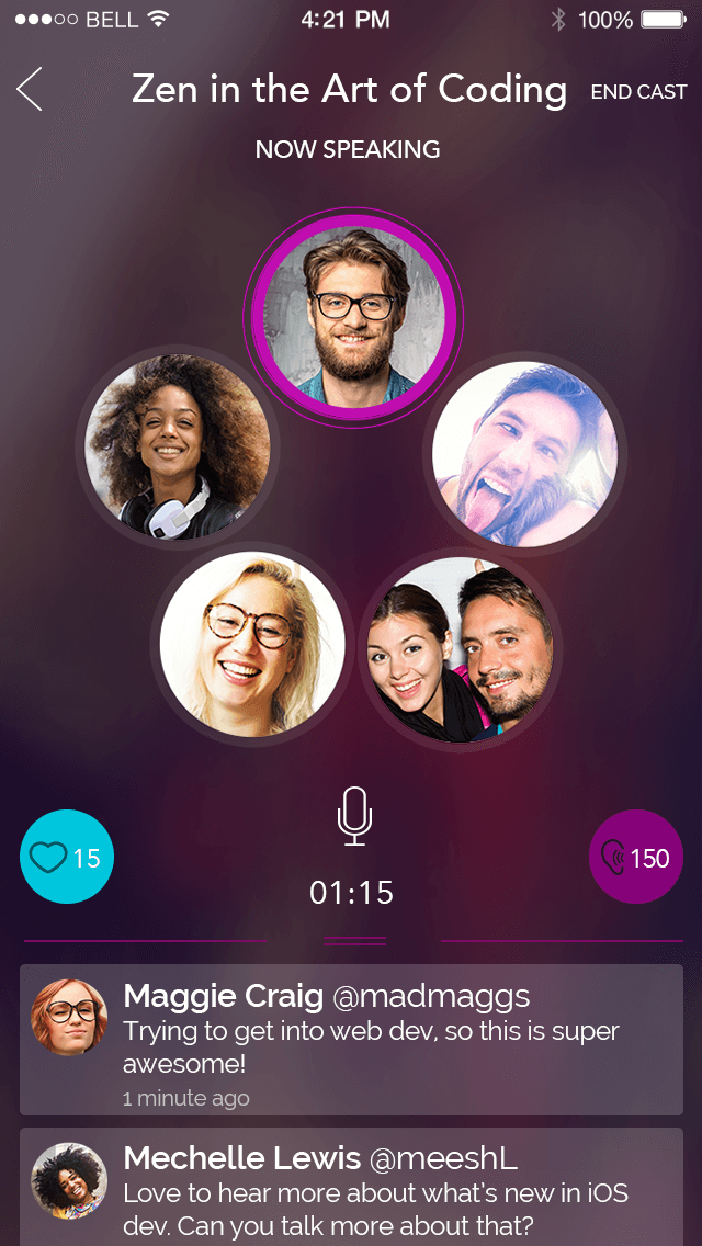 Print do ZCast para iPhone.