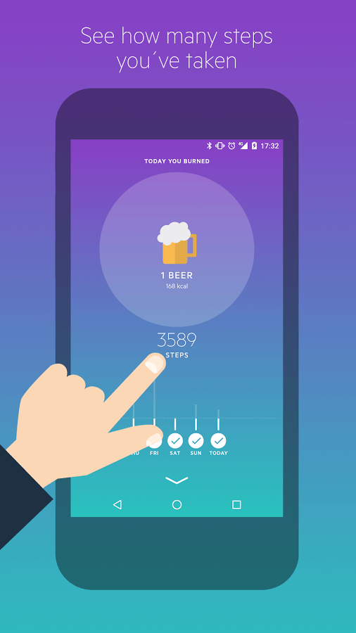 Print do app Movesum para Android.