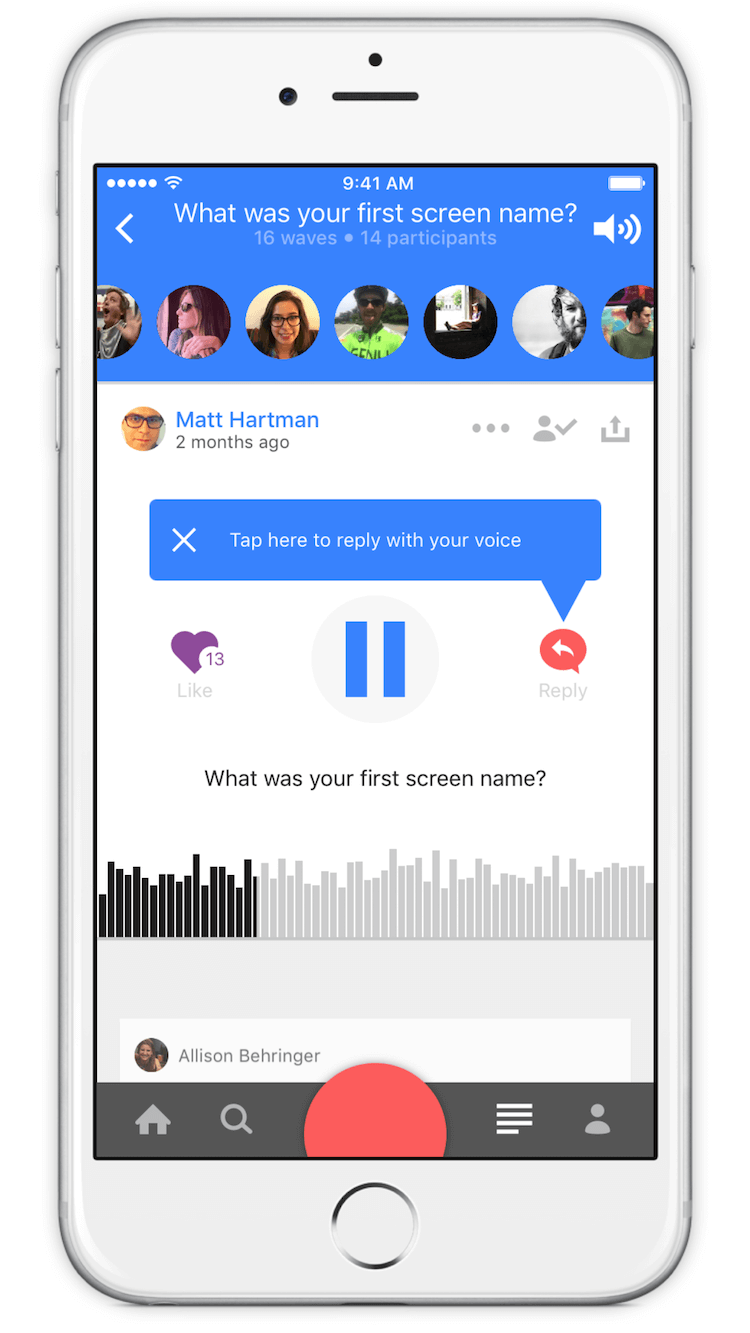 Print do Anchor para iPhone.
