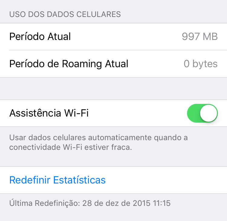 1 GB de dados móveis em dois meses.