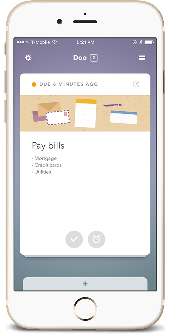 Print do Doo para iPhone.