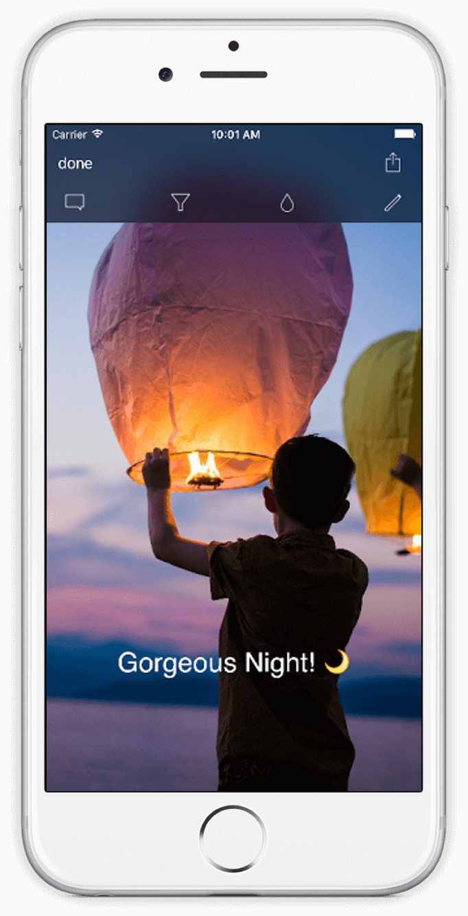 Print do Glaze para iPhone.