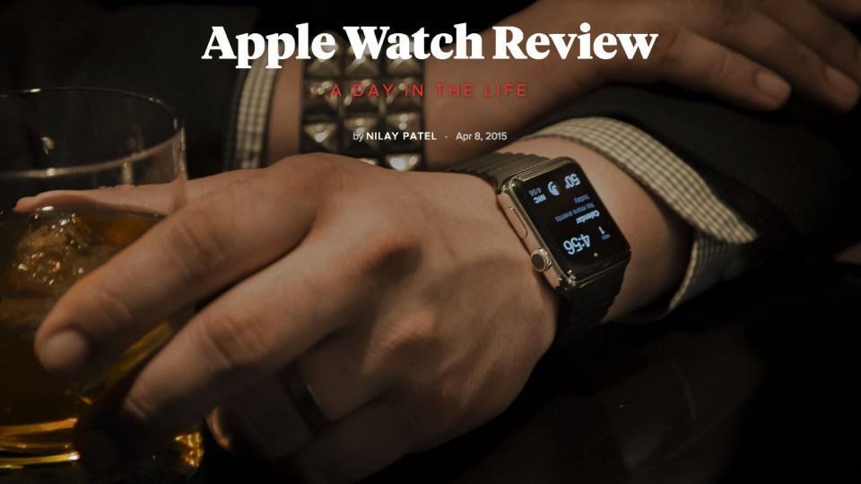 Review do Apple Watch no The Verge: pesado e imprevisível.