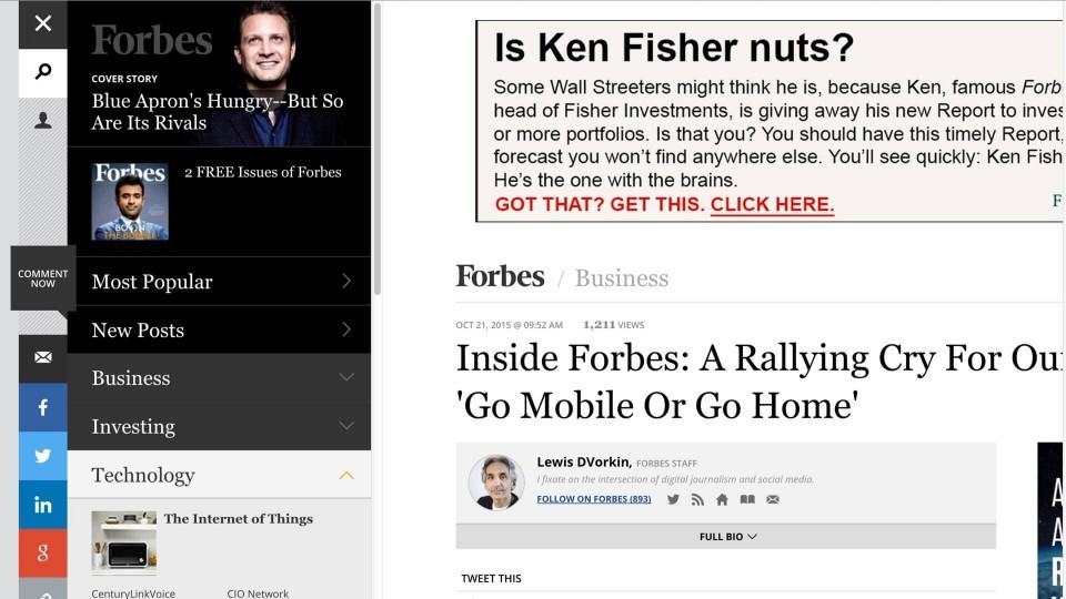 Artigo no site da Forbes.