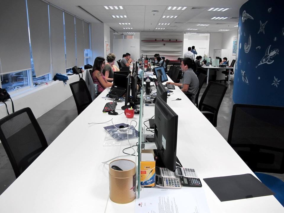 Baias no escritório do Baidu.