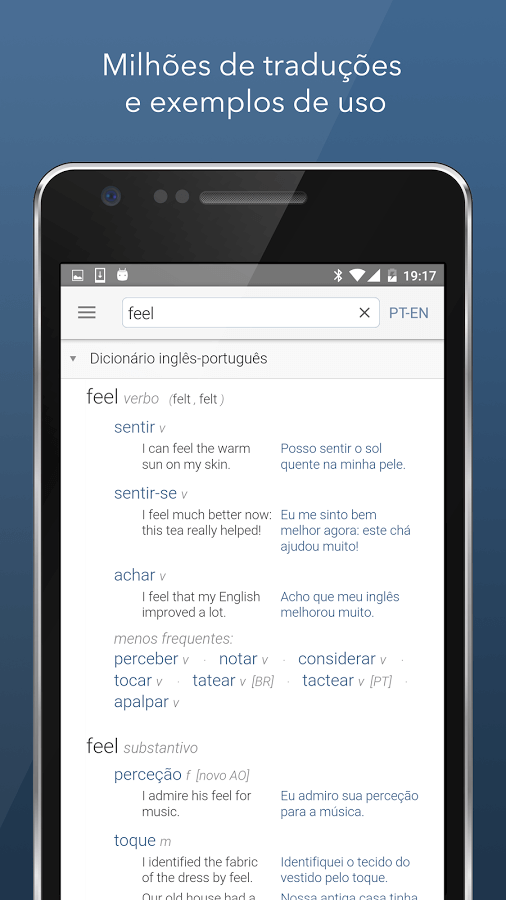 Print do Linguee para Android.