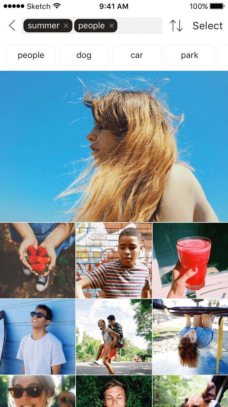 Print do The Roll para iPhone.