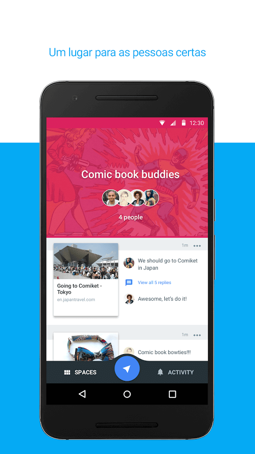 Print do Spaces para Android.
