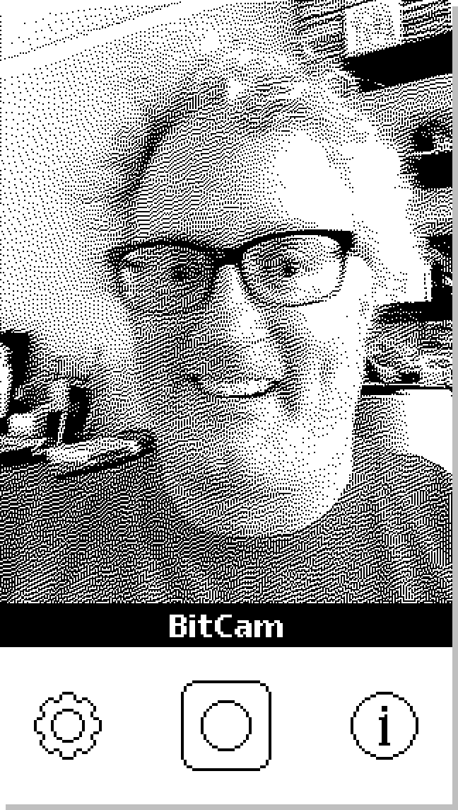 Print do BitCam para iPhone.