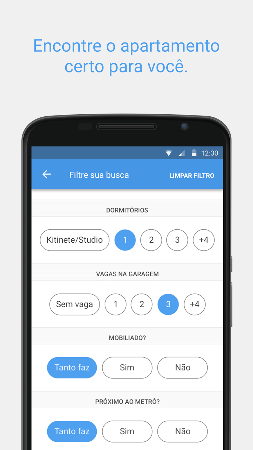 Print do QuintoAndar para Android.