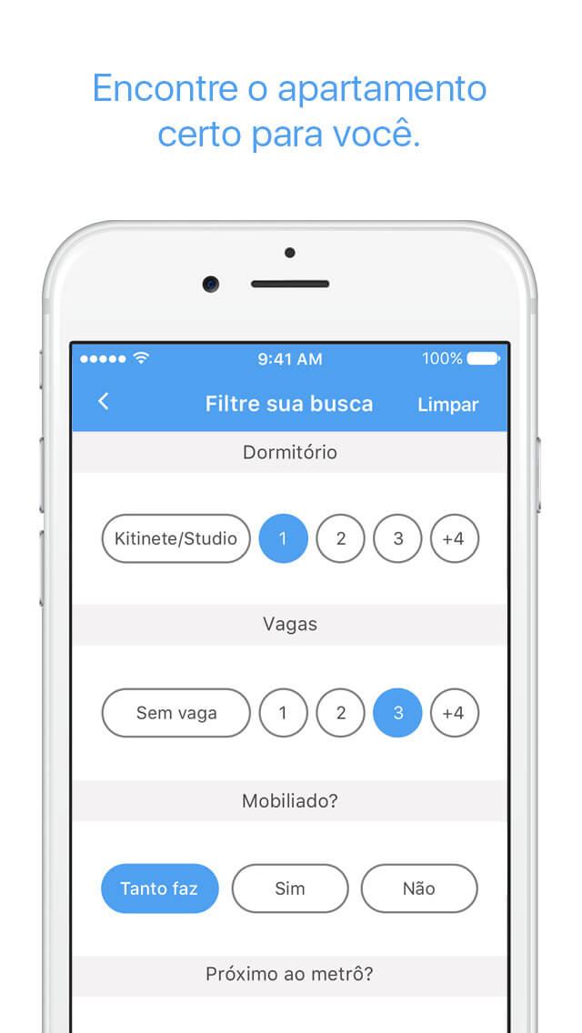 Print do QuintoAndar para iOS.