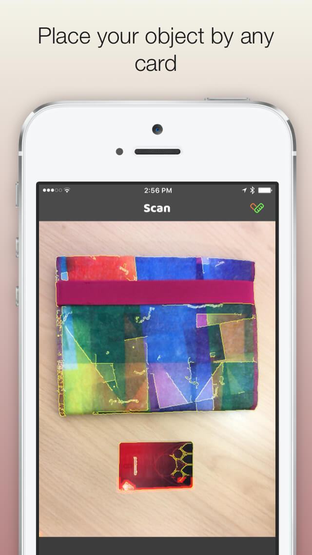 Print do VisualRuler para iOS.