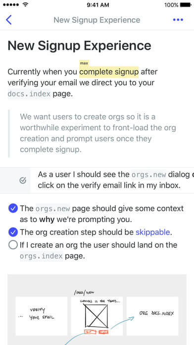 Print do Canvas para iPhone.