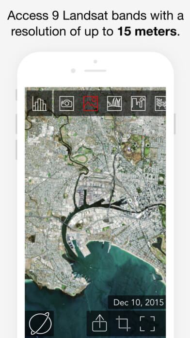 Print do ObservedEarth para iPhone.
