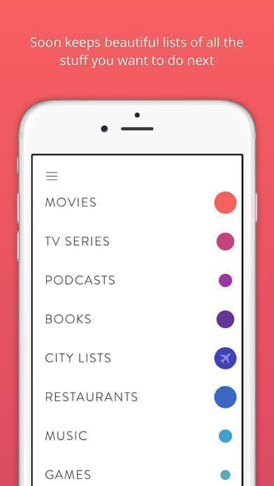 Print do Soon para iPhone.