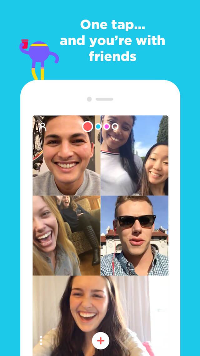 Print do Houseparty para iPhone.