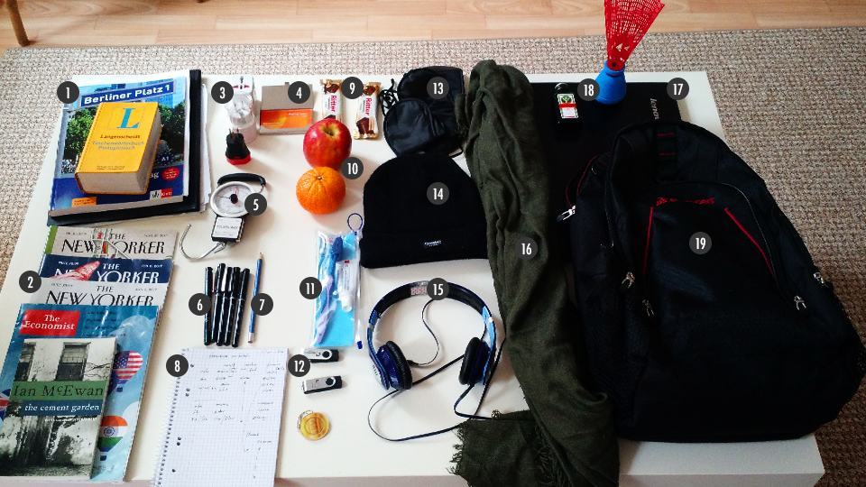 Mochila do Maurício Renner.